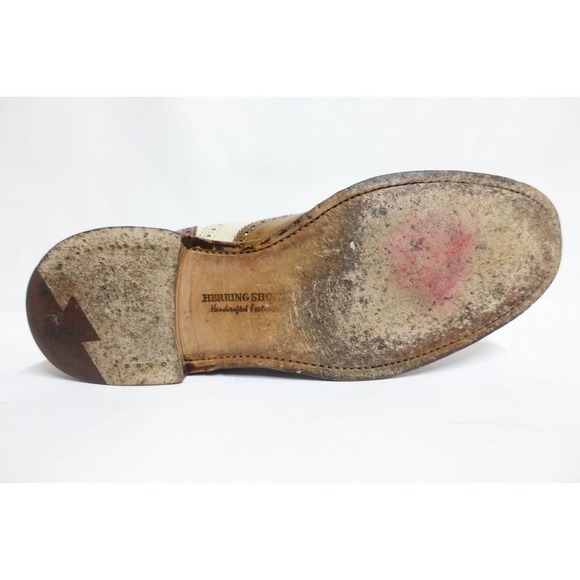 HERRING SHOES CHEANEY Dress Shoe Wingtip Spectator Brown Oxfords 9.5D,US/8.5F,UK main image 10